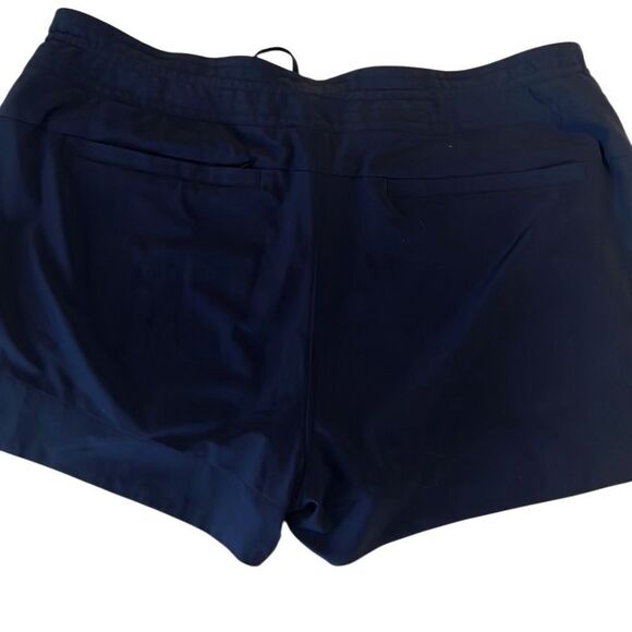 Athleta Navy Blue Hudson Snap Closure Drawstring Boardshorts Size 16 - Picture 5 of 11